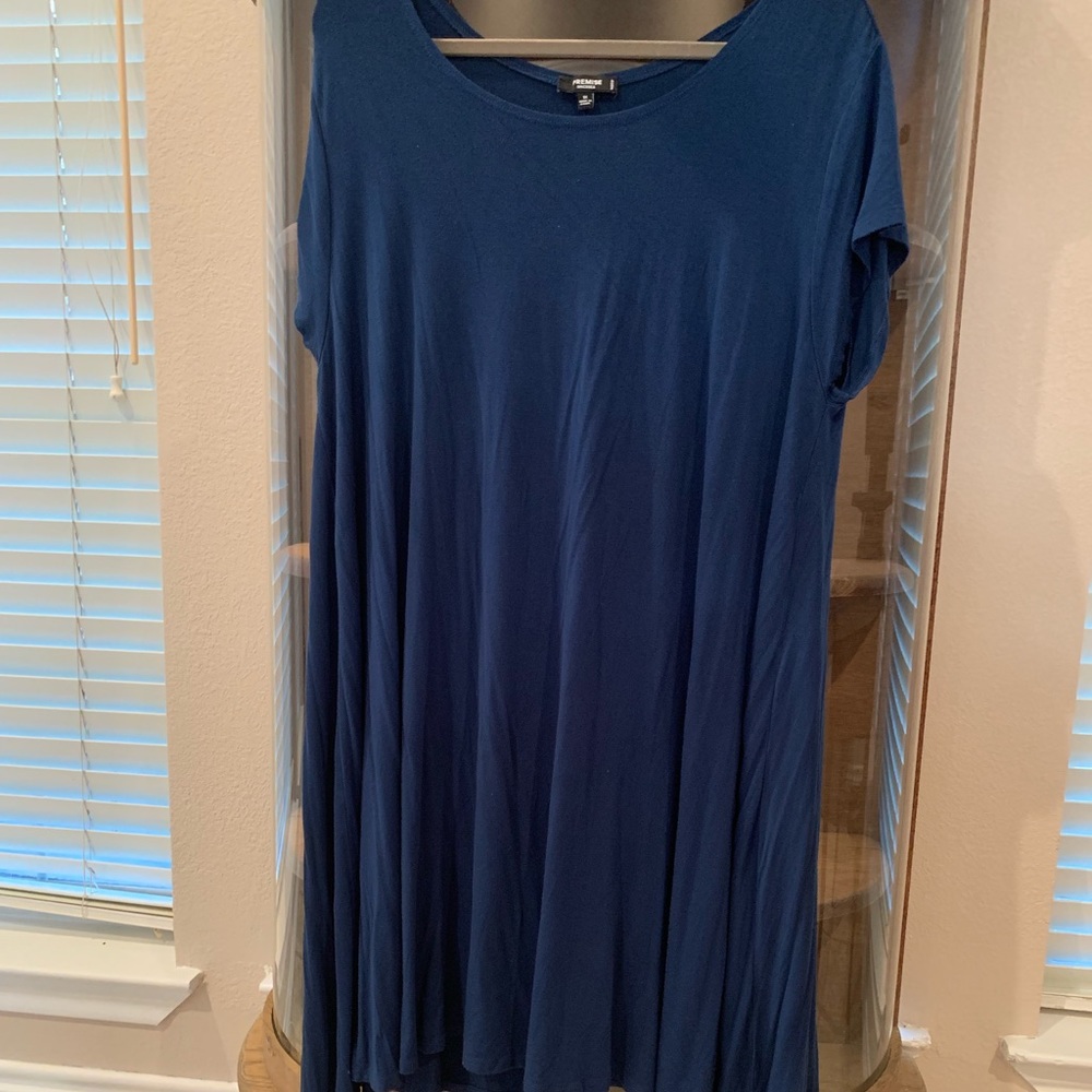Navy blue T-shirt dress